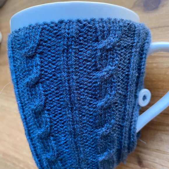 NEW White Winter Coffee Mug with Blue Sweater Mugs for Holidays Holiday Cups Cup - Picture 3 of 6